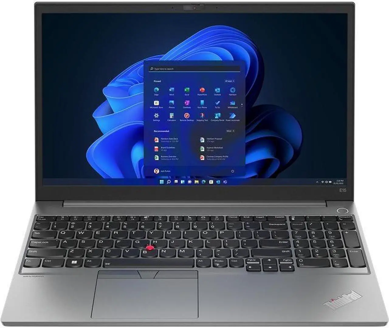Alt view image 7 of 20 - Lenovo Laptop ThinkPad E15 Gen 4 Intel Core i5-1235U 8GB Memory 256 GB PCIe SSD Intel Iris Xe Graphics 15.6" Non-Touch Screen Windows 11 DG Windows 10 Pro 64 21E6007FUS
