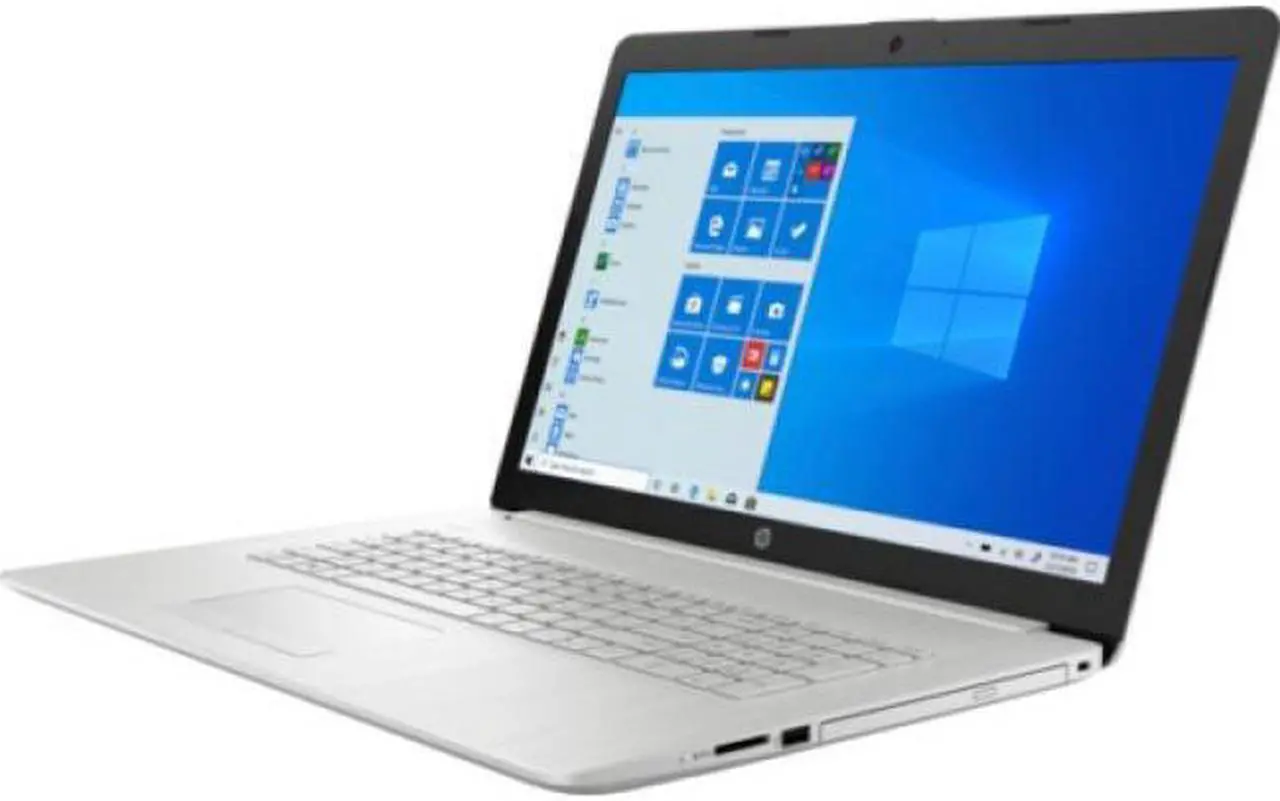 Alt view image 2 of 8 - HP 17 Series 17.3" HD+ Touchscreen Laptop Intel Core i3-1125G4 8GB RAM 256GB Natural Silver