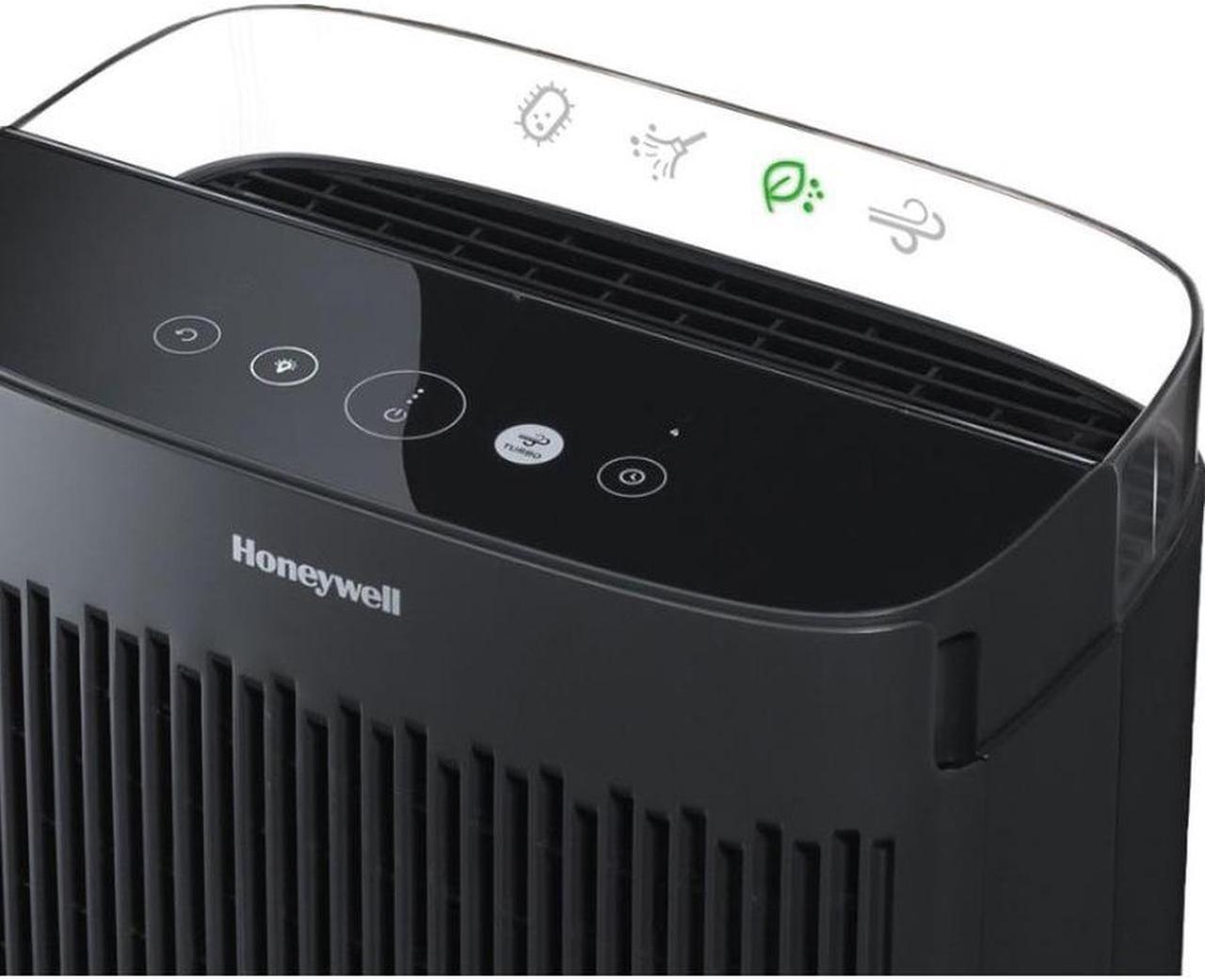 Alt view image 3 of 10 - Honeywell InSight HEPA Air Purifier - Black, HPA5100B - True HEPA, Activated Carbon - 190 Sq. ft. - Black
