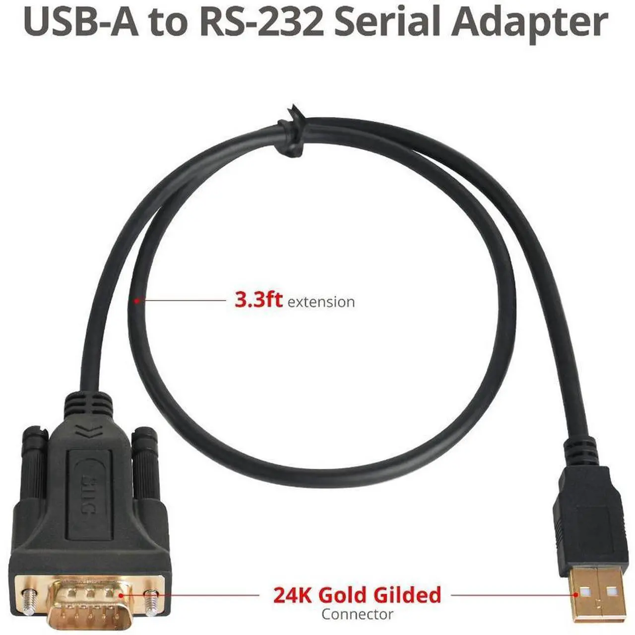 Alt view image 11 of 14 - USB TO RS232 SERIAL ADAPTER