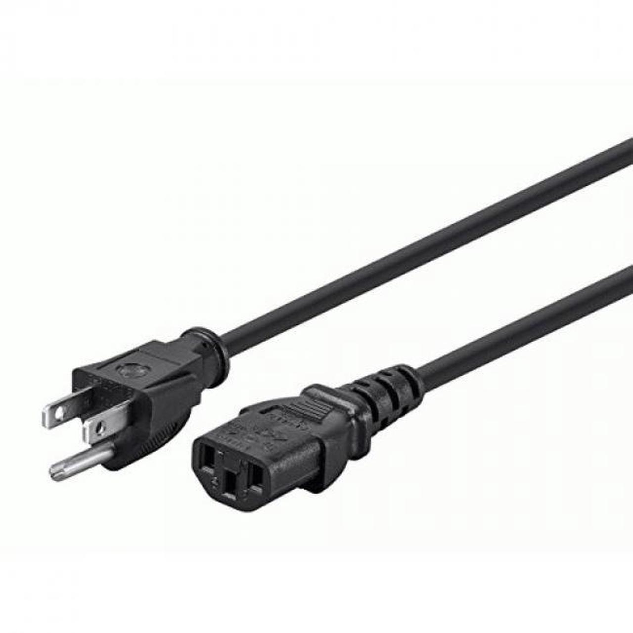 Monoprice 10ft Power Cord - NEMA 5-15P To IEC C13 For Computers And Monitors