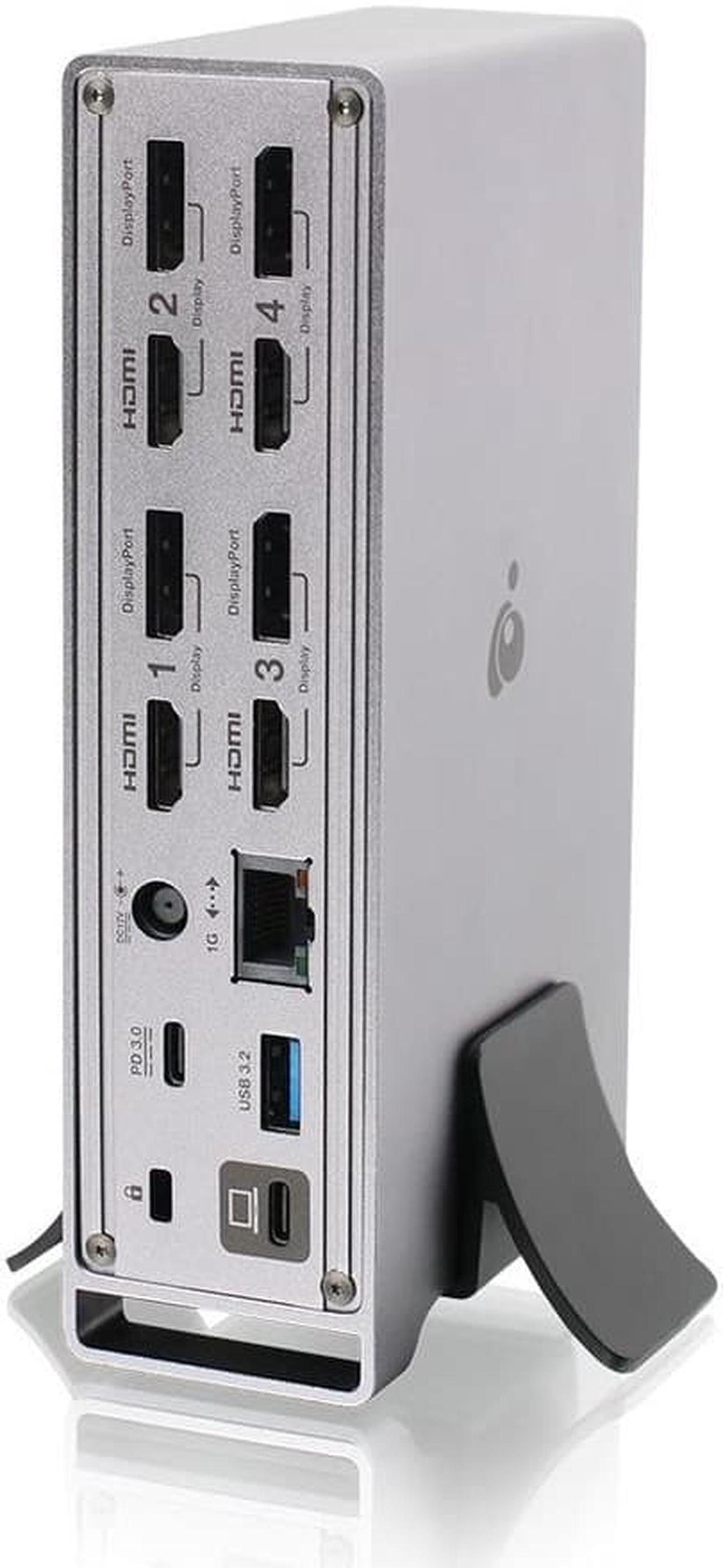 Alt view image 4 of 14 - IOGEAR Dock Pro Universal 4K Quad Docking Station GUD3C4K4