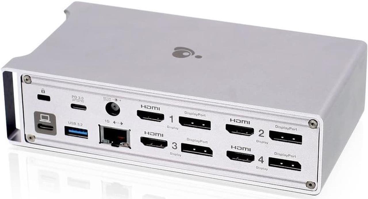Alt view image 5 of 14 - IOGEAR Dock Pro Universal 4K Quad Docking Station GUD3C4K4