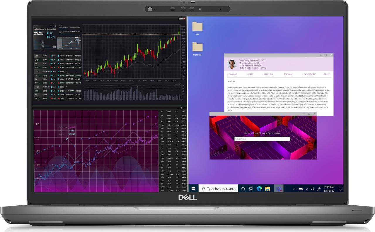 Alt view image 7 of 11 - Dell Precision 3000 3470 14" Mobile Workstation - Full HD - 1920 x 1080 - Intel Core i7 12th Gen i7-1270P Dodeca-core (12 Core) - 32 GB Total RAM - 512 GB SSD - Titan Gray - Intel Chip - Windows
