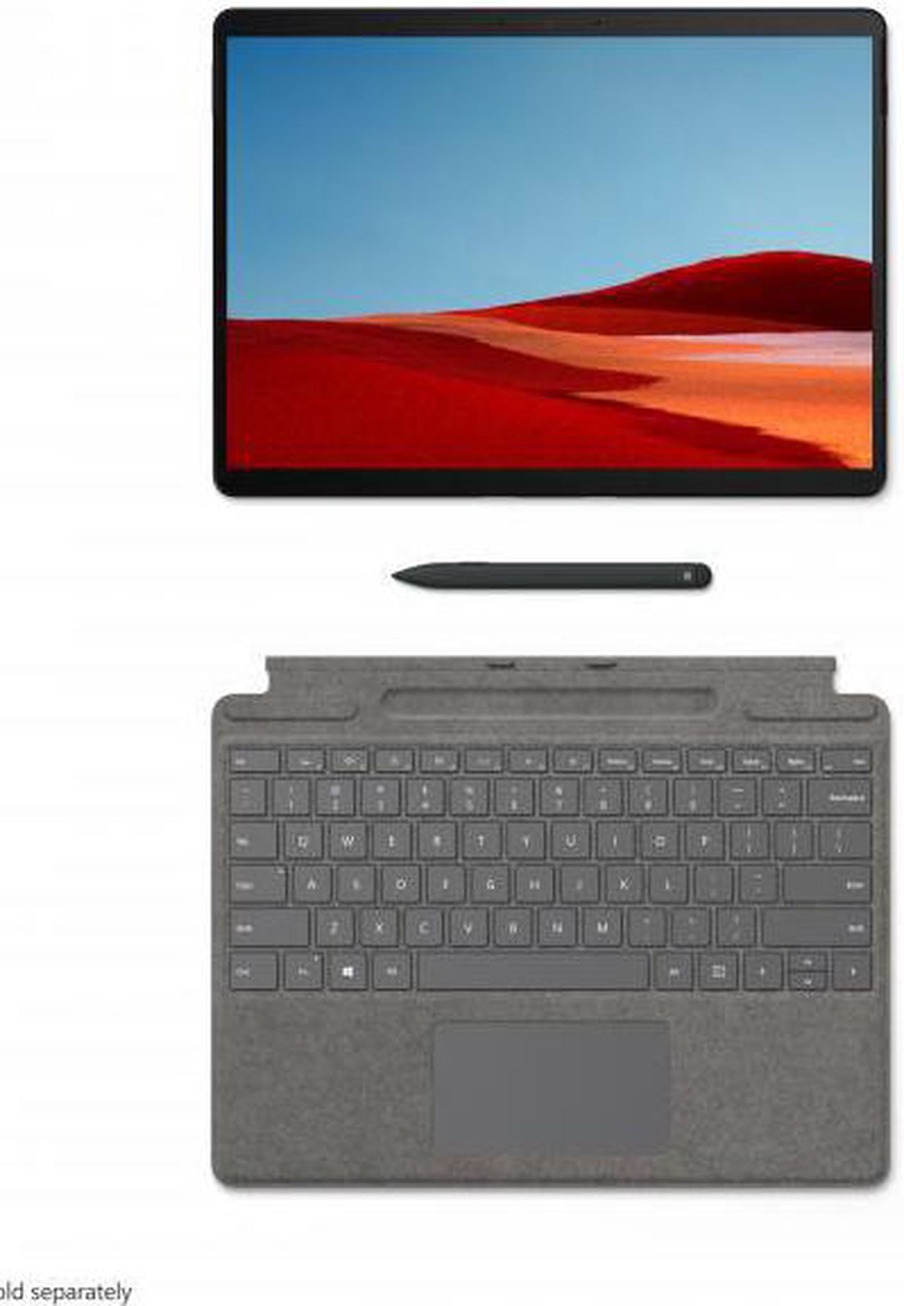 Alt view image 8 of 14 - Microsoft Surface Pro X 13" Microsoft SQ2 16GB RAM 256GB SSD WiFi + 4G LTE Matte Black - Microsoft SQ2 Processor - Qualcomm Snapdragon X24 LTE modem - Laptop, tablet, or studio mode - Microsoft S