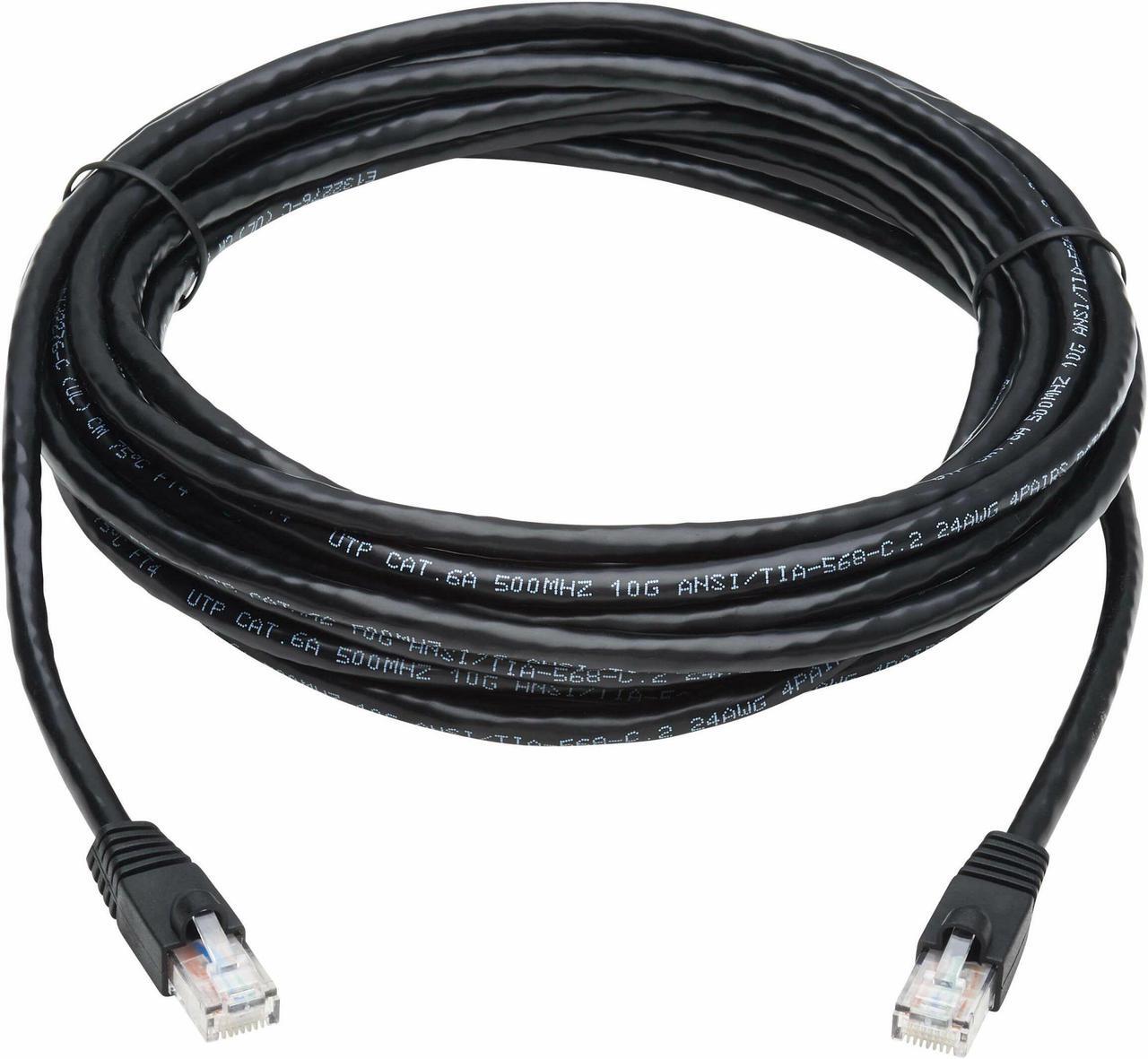 Alt view image 15 of 20 - TRIPP LITE N261-020-BK 20 ft. Cat 6A Black Augmented Cat6 (Cat6a) Snagless 10G Certified Patch Cable, (RJ45 M/M) - Black