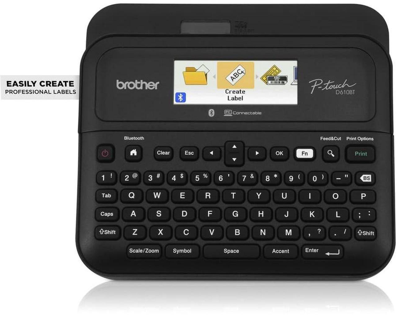 Alt view image 5 of 20 - Brother P-touch Business Professional Connected Label Maker with Case PTD610BTVP