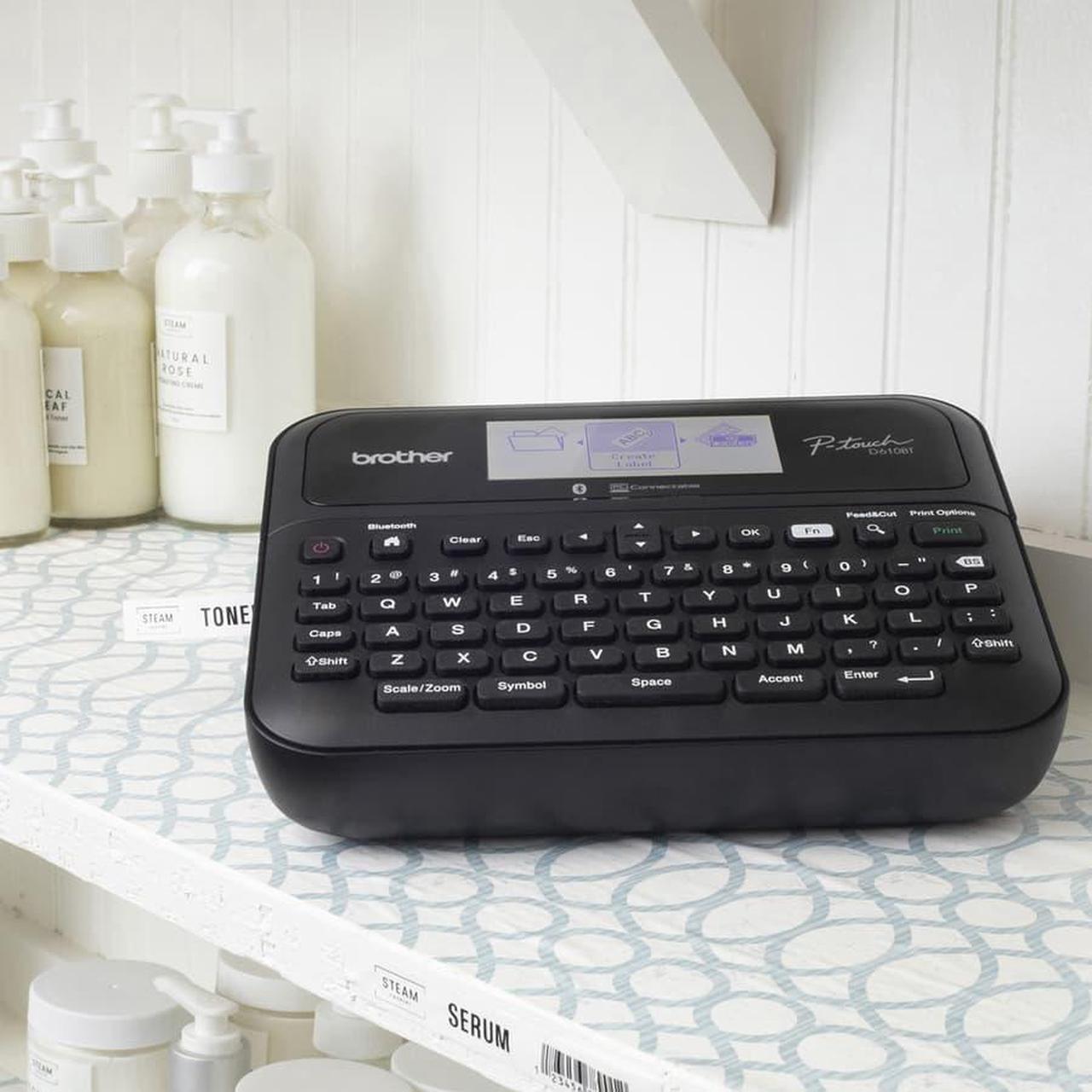 Alt view image 8 of 20 - Brother P-touch Business Professional Connected Label Maker with Case PTD610BTVP