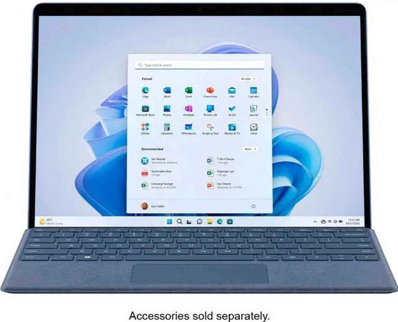 Main image of Microsoft Surface Pro 9 - Intel Core i5-1235U - 8GB RAM - 256GB SSD - 13" 120Hz Touchscreen - Windows 11 Home - Intel Evo Platform - QEZ-00035 - Sapphire