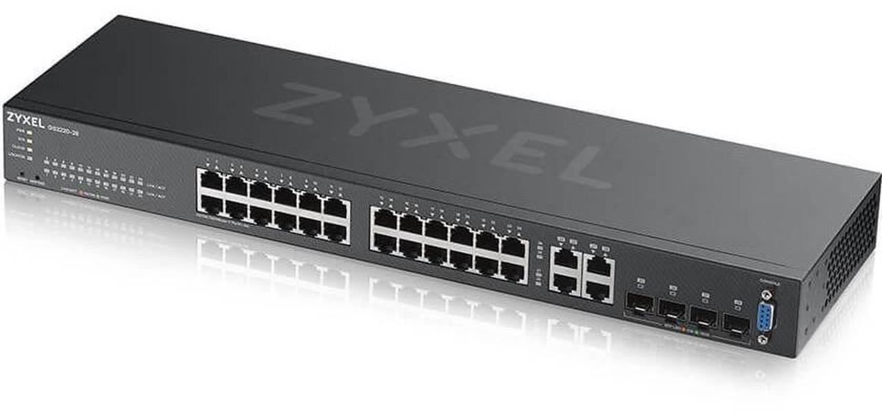 Alt view image 7 of 17 - Zyxel GS2220-28 24-Port Gigabit Ethernet Layer 2 Managed Switch