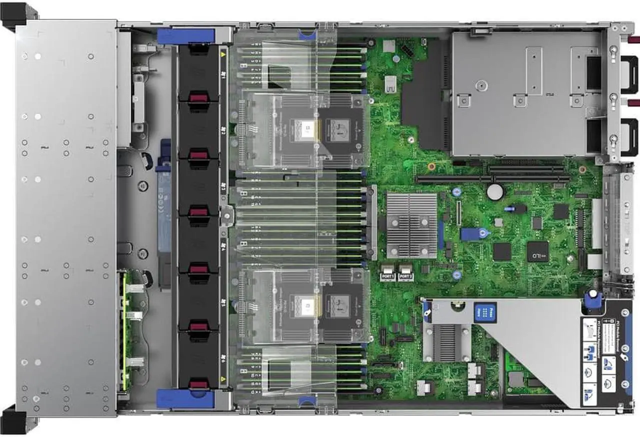 Alt view image 3 of 6 - HPE P56963-B21 ProLiant DL380 G10 2U Rack Server - 1 x Intel Xeon Silver 4214R 2.40 GHz - 32 GB RAM - Serial ATA, 12Gb/s SAS Controller