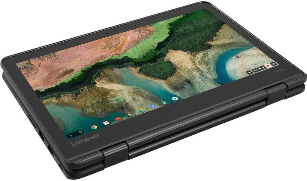 Alt view image 5 of 11 - Lenovo 300e Windows 2nd Gen 81M9007DUS 11.6" Touchscreen Netbook - HD - 1366 x 768 - Intel Pentium N5030 Quad-core (4 Core) 1.10 GHz - 4 GB Total RAM - 128 GB SSD - Gray - Windows 10 Pro - Intel