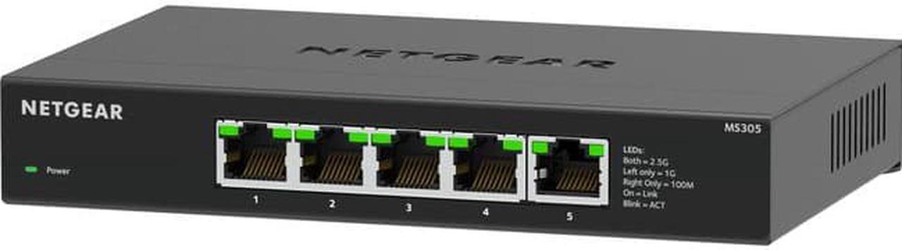 NETGEAR 5-Port Multi-Gigabit (2.5G) Ethernet Unmanaged Switch | MS305