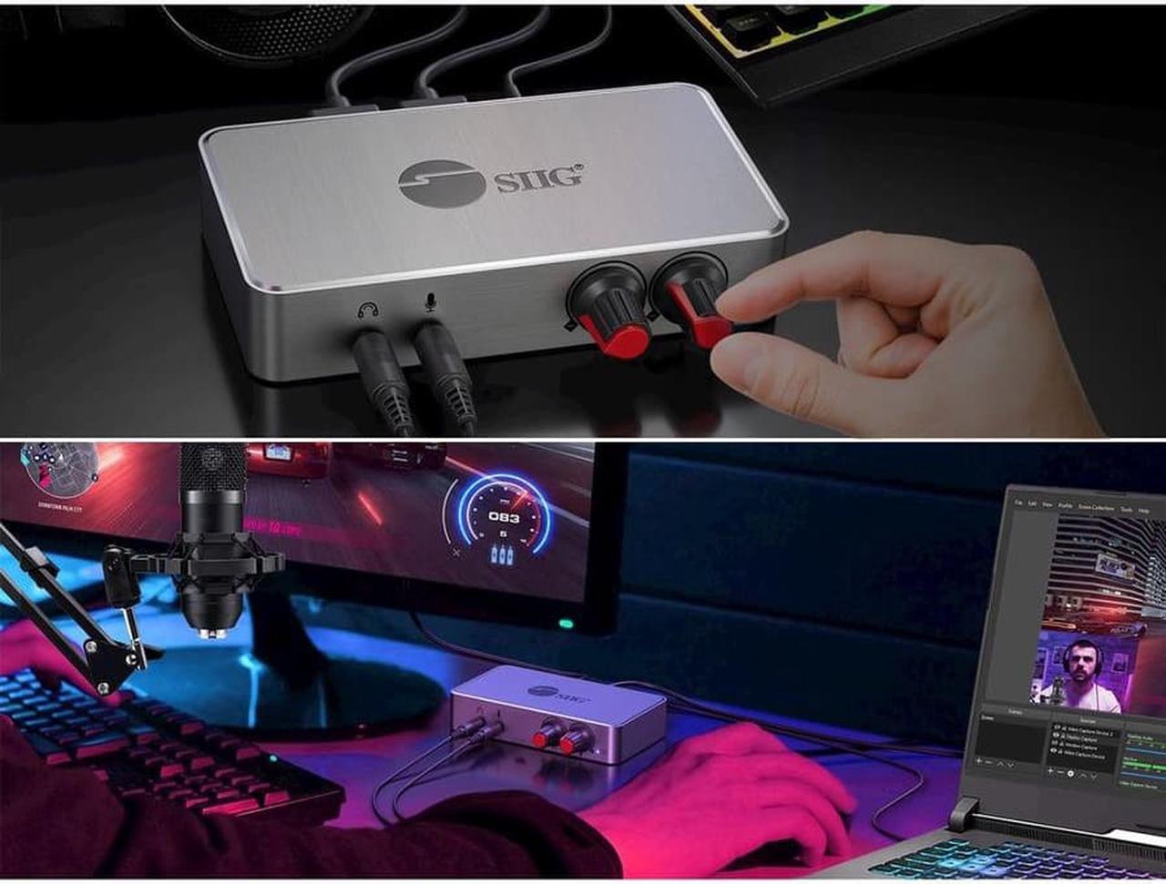 Alt view image 7 of 11 - SIIG 4K HDMI Video Capture Box with Volume Control & Loopout - Easily capture and save 4Kx2K@60Hz HDMI signals in 4Kx2K@30Hz resolution from any HDMI source such as Gaming console, Media players,