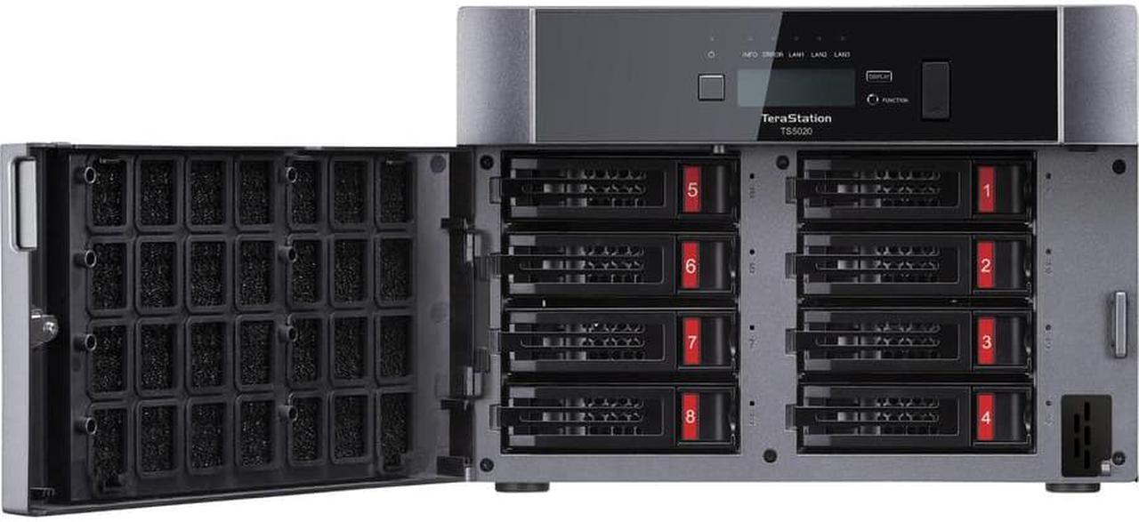 BUFFALO TeraStation TS5820DN4804 8-Bay NAS 48TB (4x12TB) with NAS-Grade Hard Drives Included Desktop Network Attached Storage