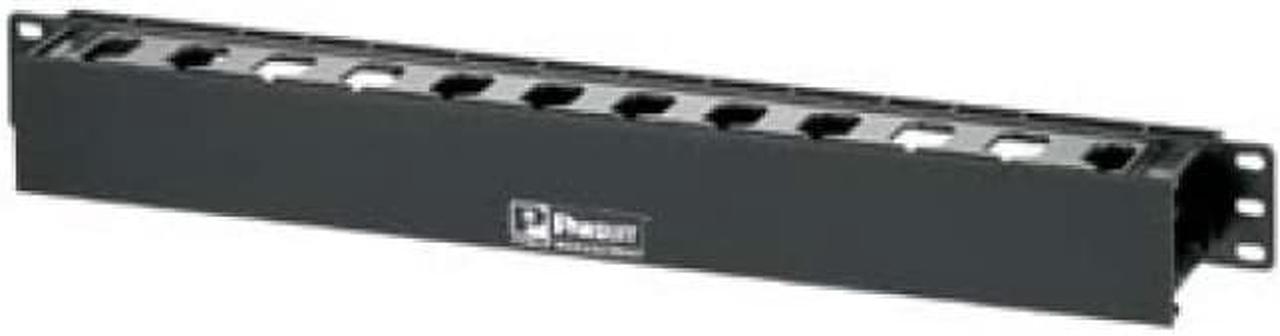 Alt view image 6 of 6 - Panduit WMPLFSE PANDUIT PatchLink Horizontal Cable Manager - Cable Manager - Black - 1U Rack Height - 19" Panel Width
