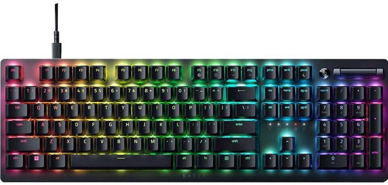 Alt view image 14 of 15 - Razer DeathStalker V2 Gaming Keyboard: Low-Profile Keys - Linear Red Optical Switches - Ultra-Durable Coated Keycaps - Durable Aluminum Top Plate - Multi-Function Roller and Media Button - Chroma RGB