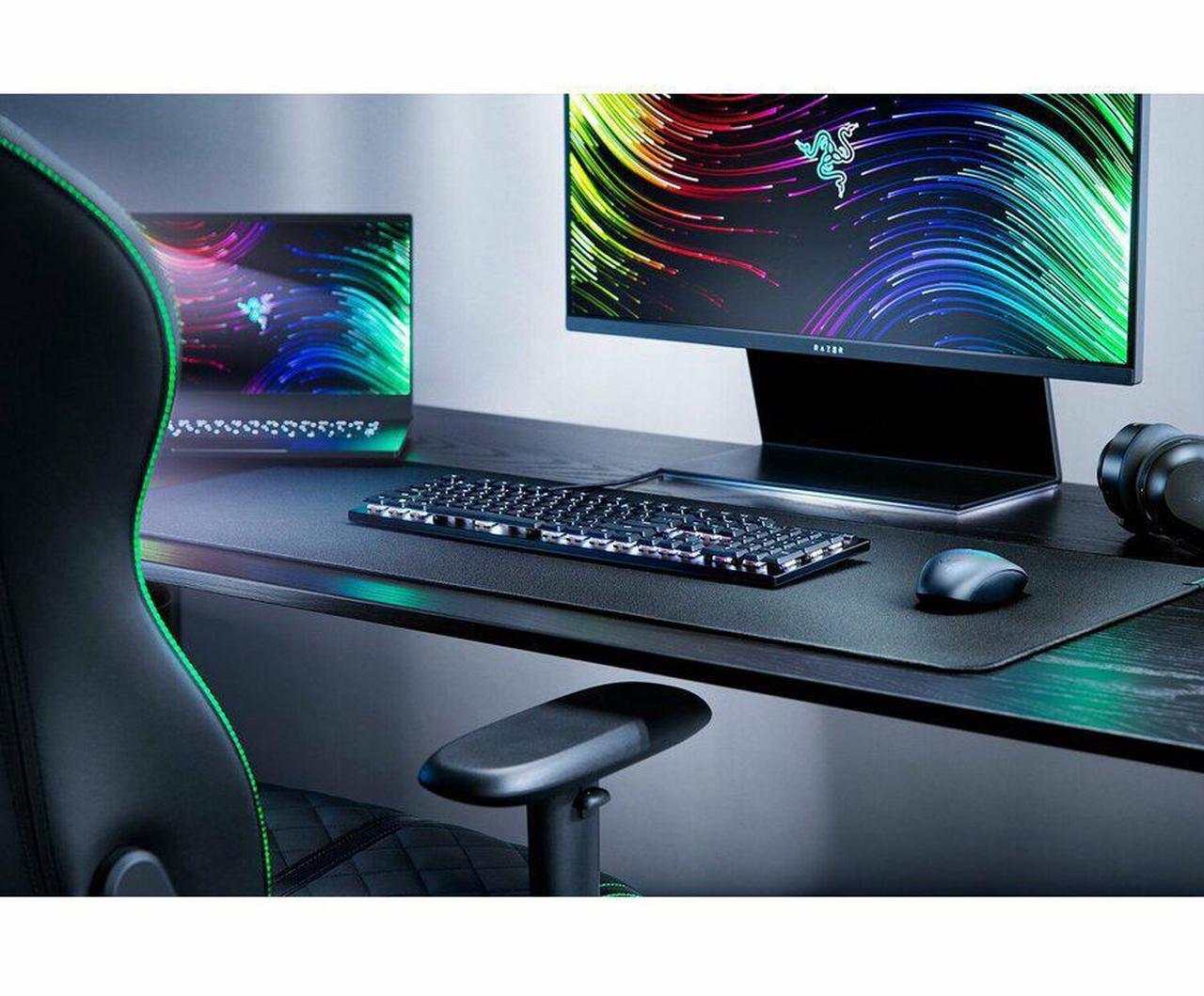 Alt view image 11 of 15 - Razer DeathStalker V2 Gaming Keyboard: Low-Profile Keys - Linear Red Optical Switches - Ultra-Durable Coated Keycaps - Durable Aluminum Top Plate - Multi-Function Roller and Media Button - Chroma RGB