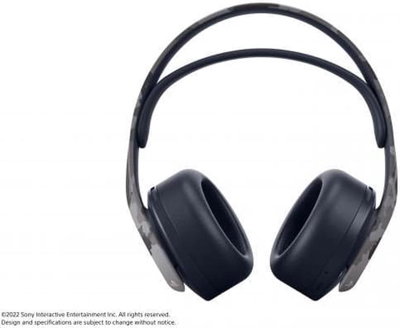 Alt view image 6 of 14 - Sony PULSE 3D Wireless Headset for PS5, PS4, and PC Gray Camouflage Model 1000030605