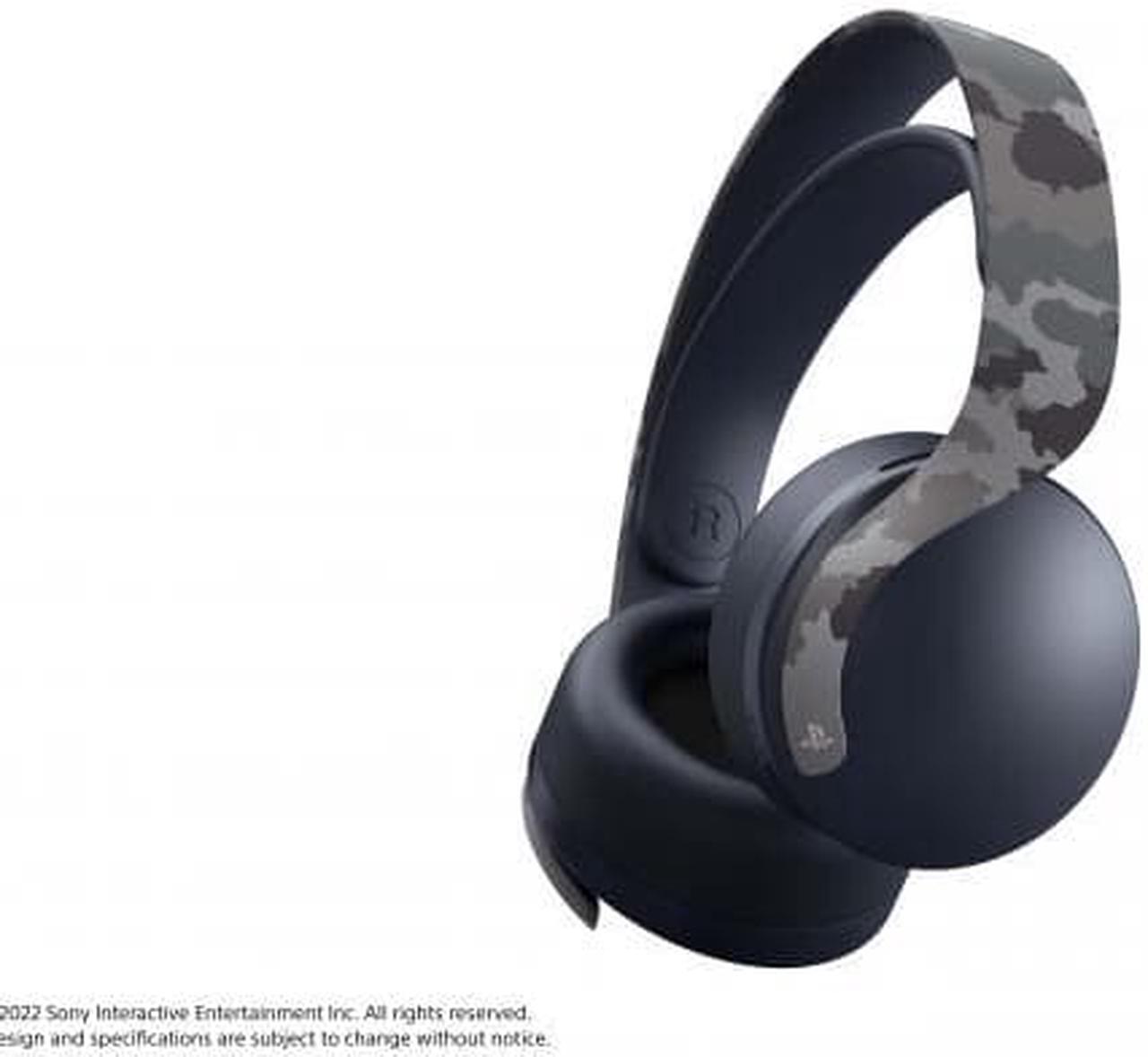 Alt view image 8 of 14 - Sony PULSE 3D Wireless Headset for PS5, PS4, and PC Gray Camouflage Model 1000030605