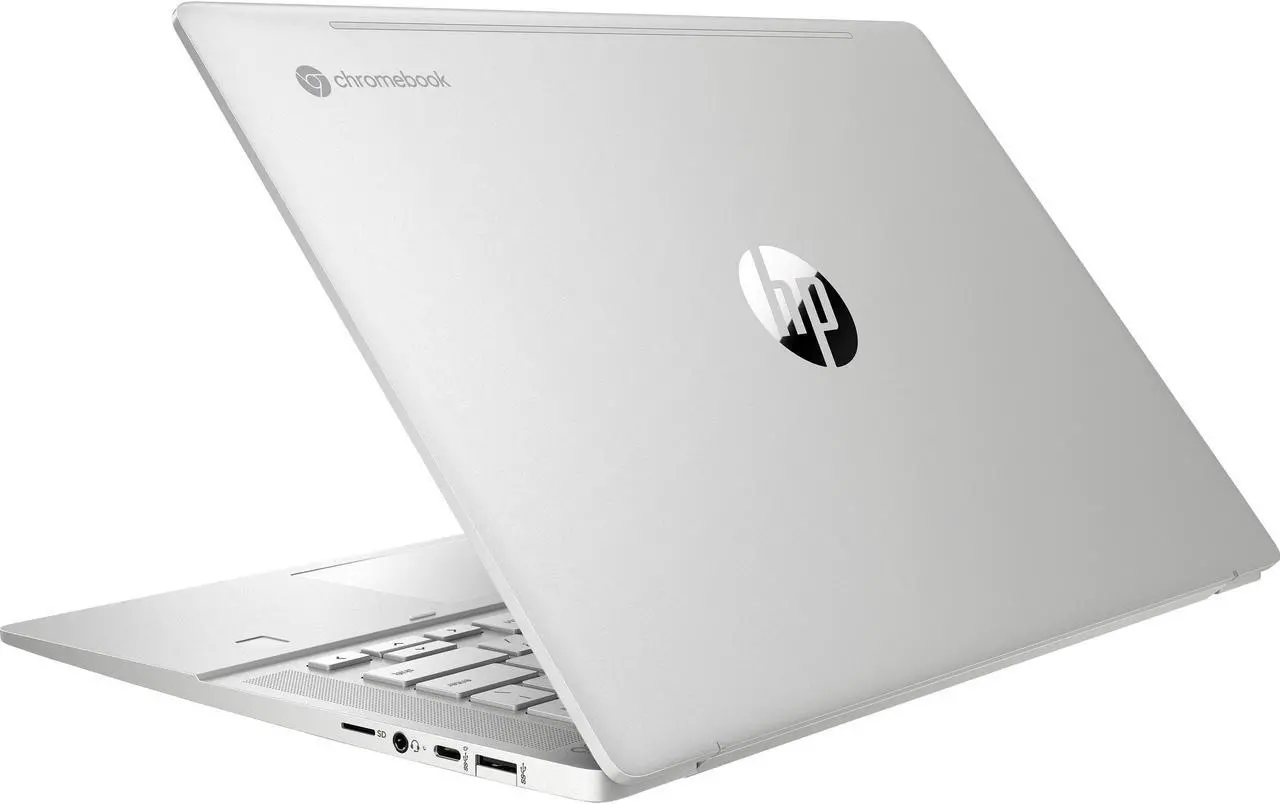 Alt view image 14 of 15 - HP Pro c645 14" Chromebook - HD - 1366 x 768 - AMD Athlon Gold 3150C Dual-core (2 Core) 2.40 GHz - 8 GB RAM - 64 GB Flash Memory - Pike Silver Aluminum - Chrome OS - AMD Radeon Graphics - English