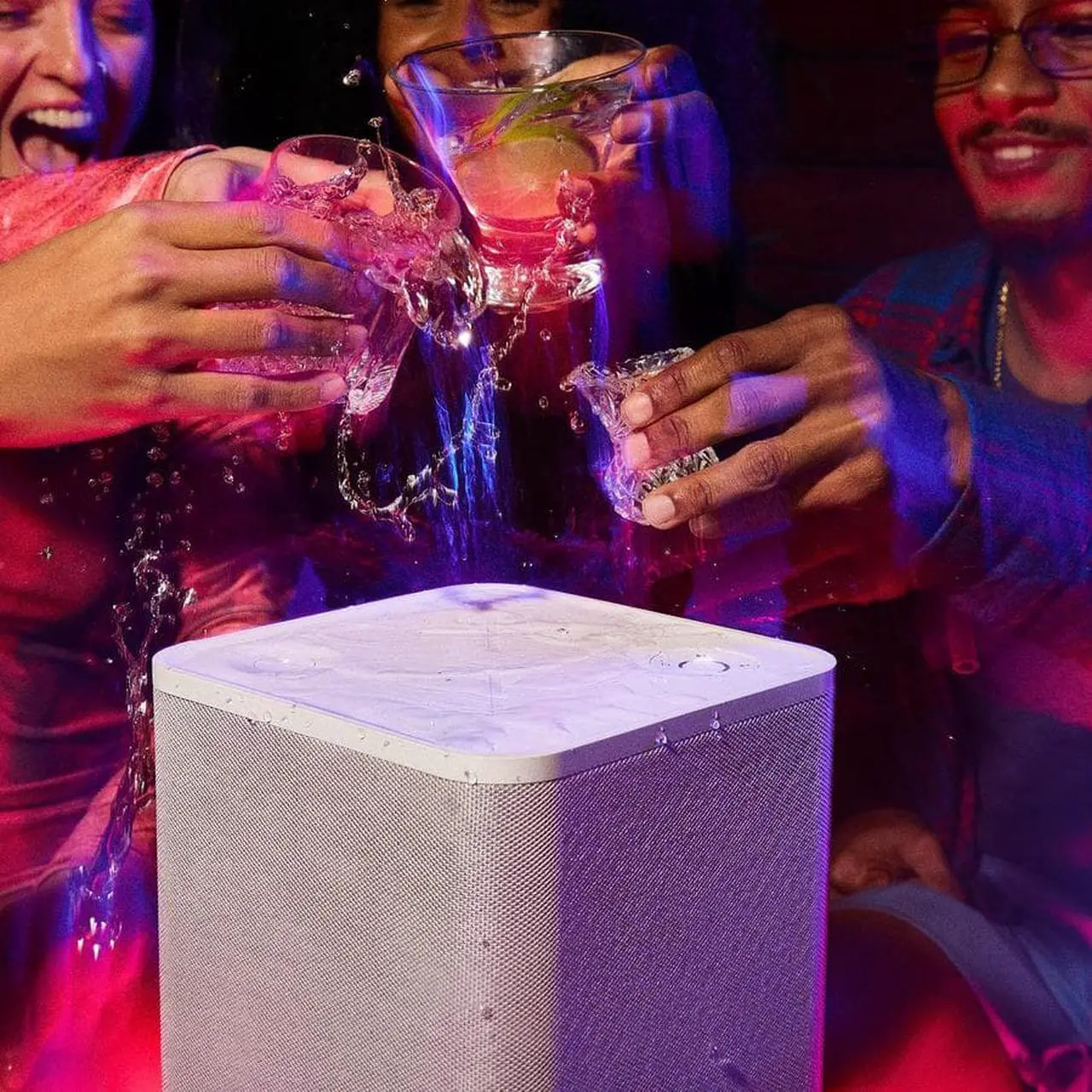 Alt view image 4 of 8 - Ultimate Ears HYPERBOOM Portable Bluetooth Party Speaker - White