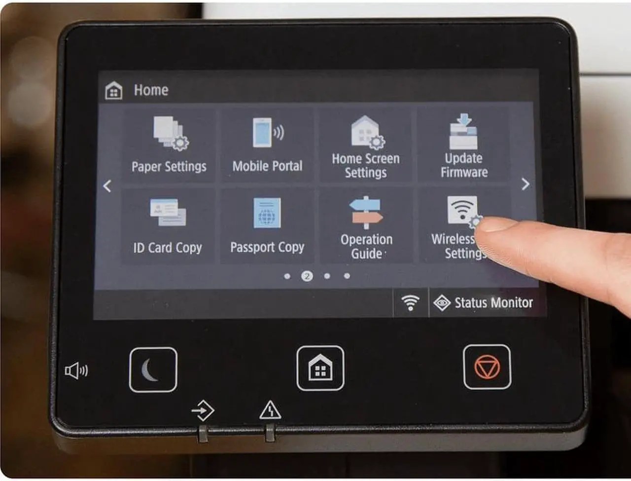 Alt view image 14 of 17 - Canon imageCLASS MF753Cdw Wireless Laser Multifunction Printer Color White
