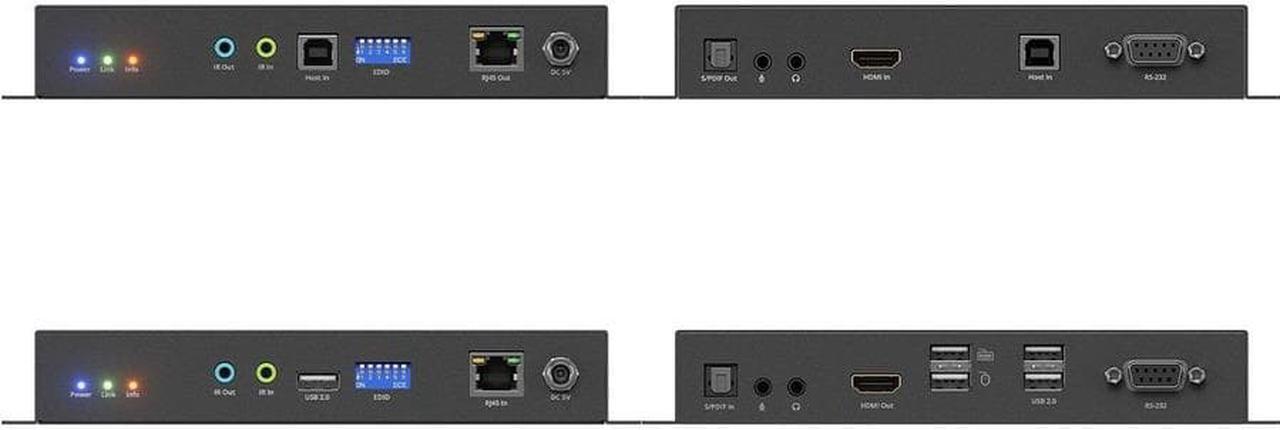 Alt view image 7 of 14 - SIIG 4K60Hz 18Gbps HDMI over IP Matrix Kit CEH28A11S1