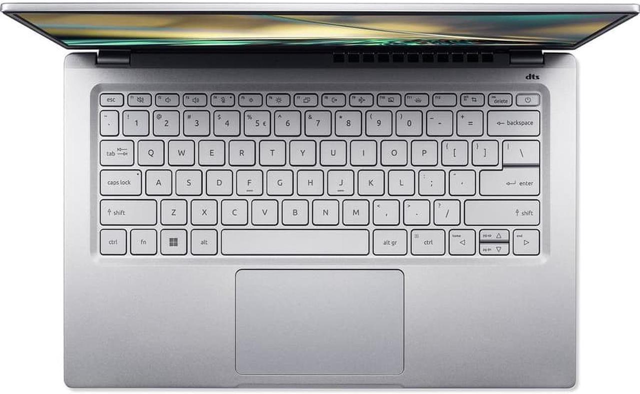 Alt view image 9 of 14 - Acer Swift 3 Intel Evo Thin & Light Laptop | 14" QHD 100% sRGB | Intel Core i7-1260P | Intel Iris Xe Graphics | 16GB LPDDR4X | 512GB SSD | Killer Wi-Fi 6E AX1675 | Windows 11 Home | SF314-512-78JG