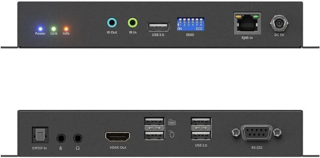 Alt view image 5 of 13 - SIIG 4K 60Hz 18Gbps HDMI over IP Matrix Decoder RX 394ft CE-H27G11-S1 Brown Box