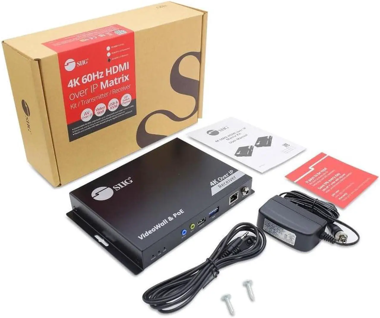 Alt view image 3 of 13 - SIIG 4K 60Hz 18Gbps HDMI over IP Matrix Decoder RX 394ft CE-H27G11-S1 Brown Box