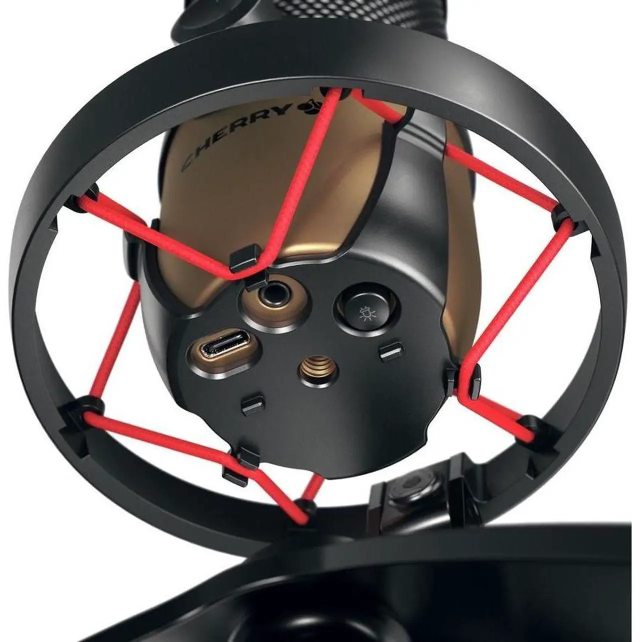 Alt view image 7 of 11 - CHERRY UM 9.0 PRO RGB Wired Microphone - Black, Copper - 8.20 ft - Stereo - 20 Hz to 20 kHz - Cardioid, Bi-directional, Omni-directional - Stand Mountable - USB 2.0