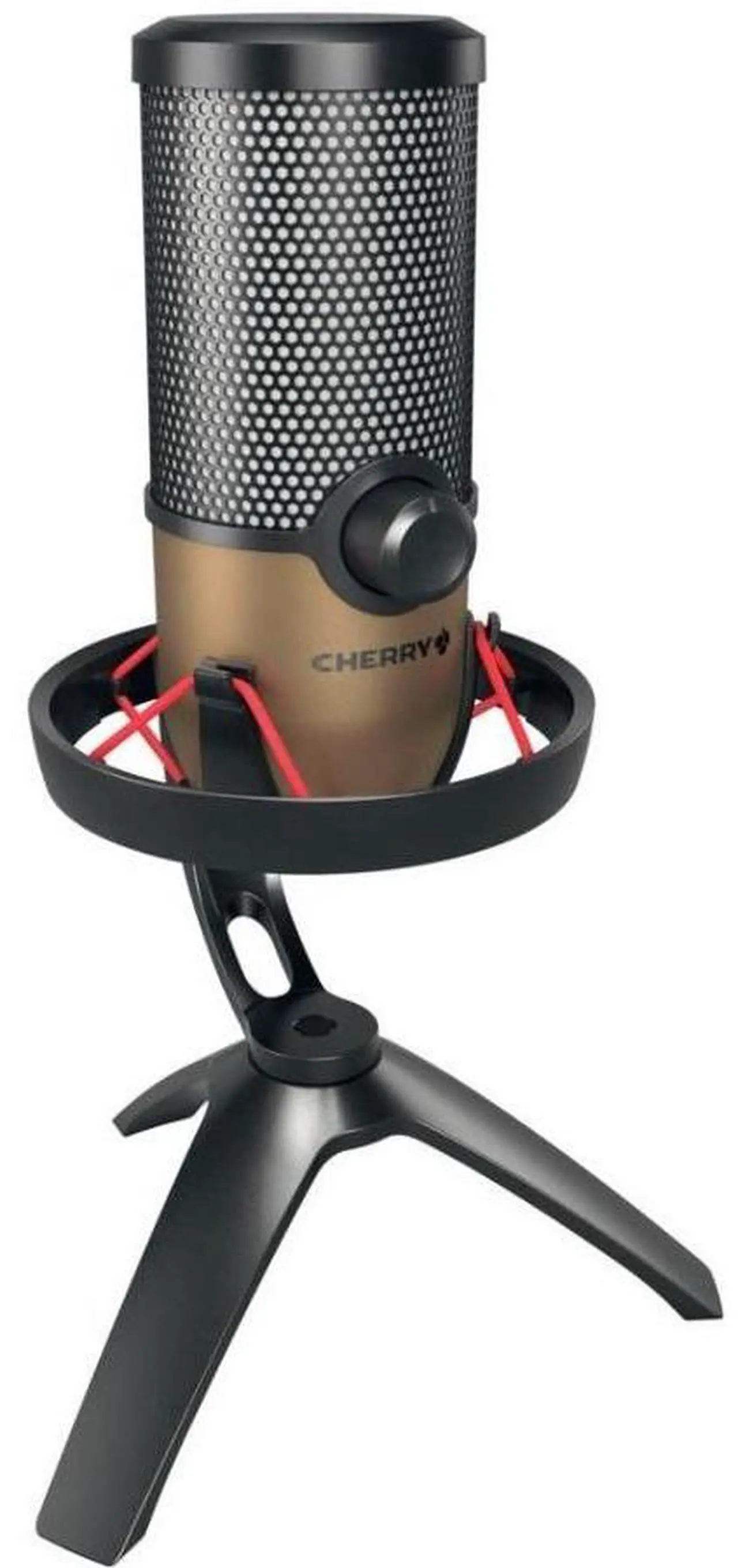 Alt view image 8 of 11 - CHERRY UM 9.0 PRO RGB Wired Microphone - Black, Copper - 8.20 ft - Stereo - 20 Hz to 20 kHz - Cardioid, Bi-directional, Omni-directional - Stand Mountable - USB 2.0