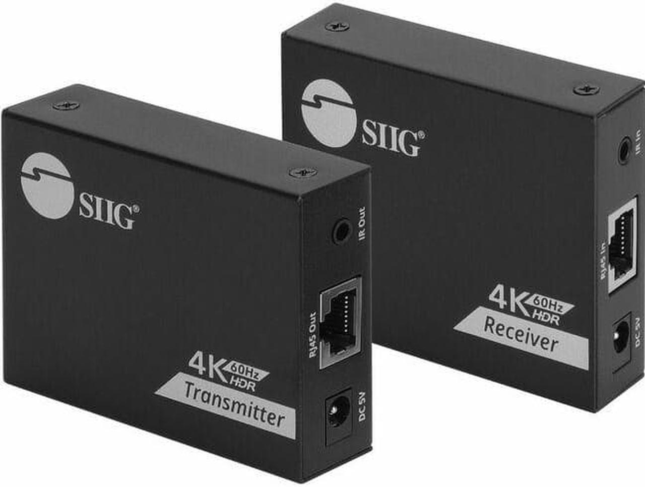 Alt view image 2 of 19 - SIIG 4K60Hz HDMI over Cat6 Extender with Loopout & IR 50m CEH27K11S1