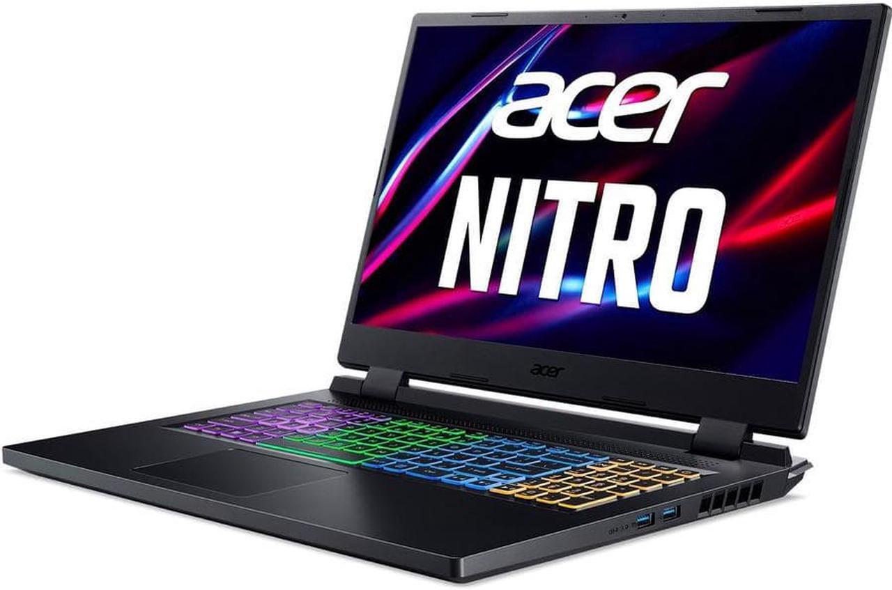 Alt view image 5 of 9 - Acer Nitro 5 - 17.3'' GeForce RTX 3050 Laptop GPU - Intel Core i5-12450H  - 8GB Memory - 512 GB PCIe SSD - Windows 11 Home 64-bit - Gaming Laptop - 144 Hz IPS (AN517-55-58G4 )