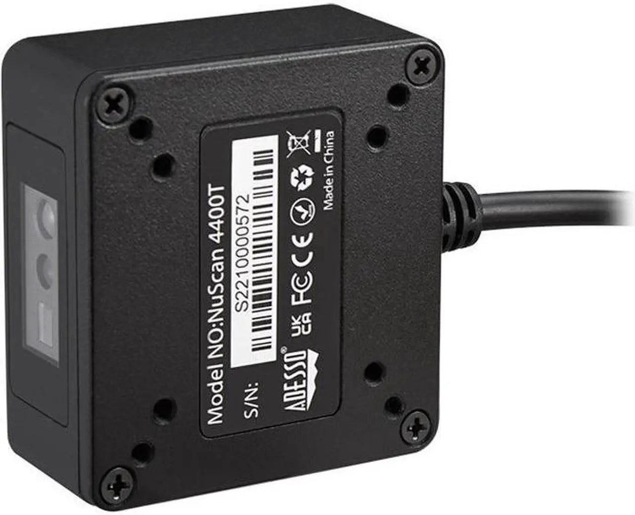 Alt view image 13 of 20 - Adesso NuScan 4400T USB 2D Fixed Mounted Barcode Scanner NuScan4400T