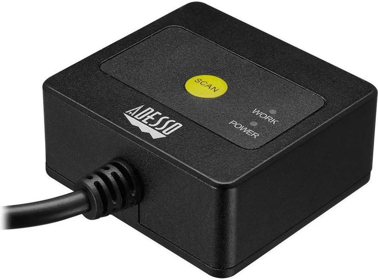 Alt view image 14 of 20 - Adesso NuScan 4400T USB 2D Fixed Mounted Barcode Scanner NuScan4400T