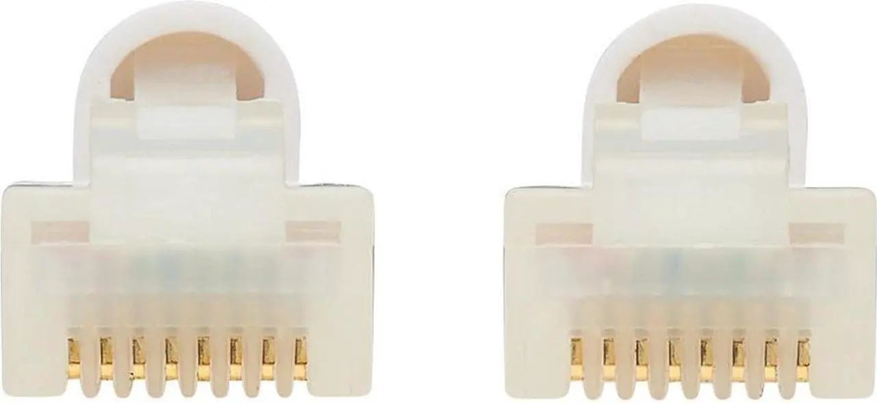 Alt view image 12 of 16 - TRIPP LITE N261AB-S02-WH 2 ft. Cat 6A White Safe-IT Cat6a 10G-Certified Snagless Antibacterial Slim UTP Ethernet Cable (RJ45 M/M), White