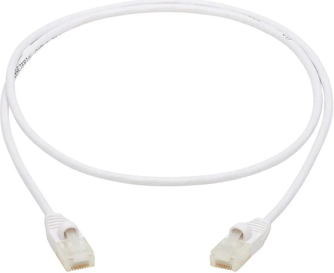 Alt view image 16 of 16 - TRIPP LITE N261AB-S02-WH 2 ft. Cat 6A White Safe-IT Cat6a 10G-Certified Snagless Antibacterial Slim UTP Ethernet Cable (RJ45 M/M), White