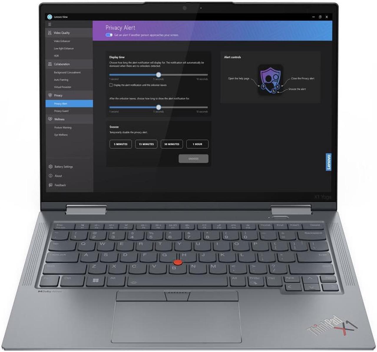 Alt view image 8 of 12 - Lenovo ThinkPad X1 Yoga Gen 8 - 14" - Intel Core i5 - 1335U - Evo - (21HQ001NUS)