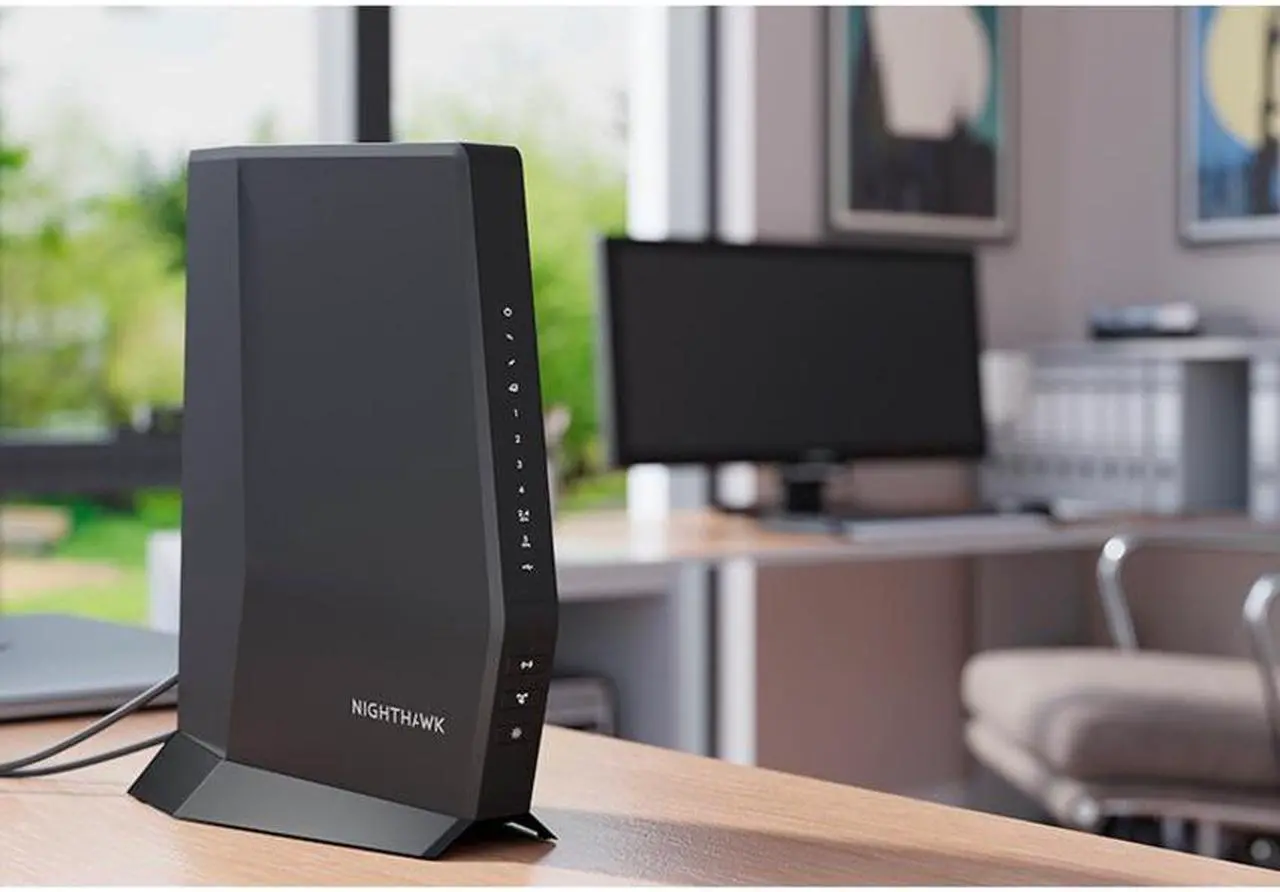 Alt view image 2 of 7 - Nighthawk DOCSIS 3.1 Two-in-One Cable Modem + WiFi 6 Router Combo, 2.7Gbps, 90-day of NETGEAR Armor included (CAX30S)