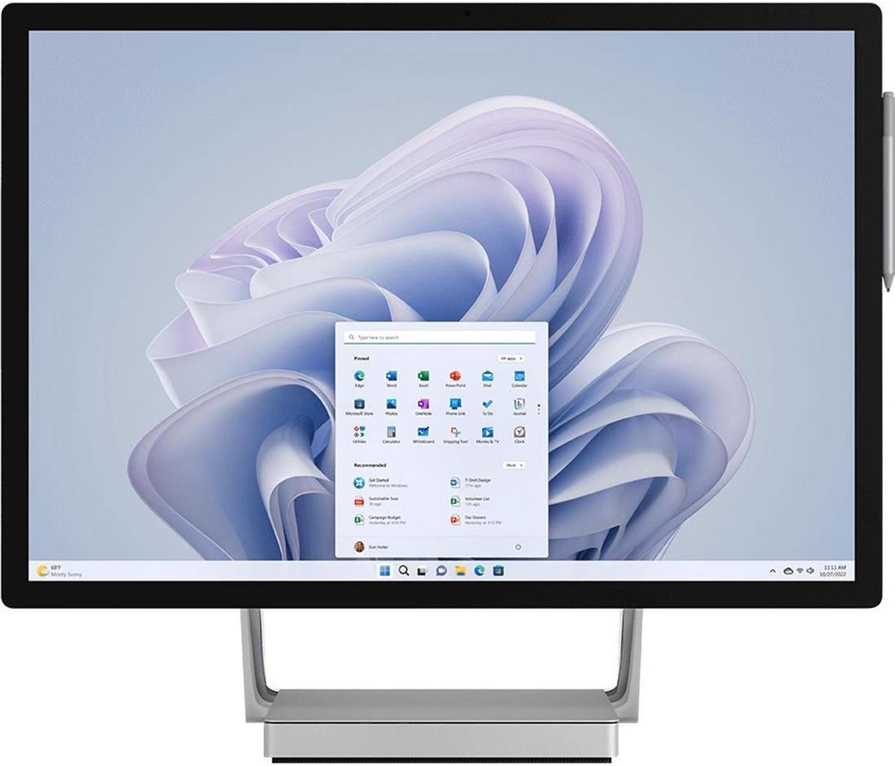 Alt view image 7 of 11 - Microsoft Surface Studio 2+ All-in-One Computer -  28" 4K Touchscreen Display - Intel Core i7 11th Gen i7-11370H Quad-core (4 Core) 3 GHz - 32 GB RAM DDR4 - 1 TB SSD - Silver  SBG-00001