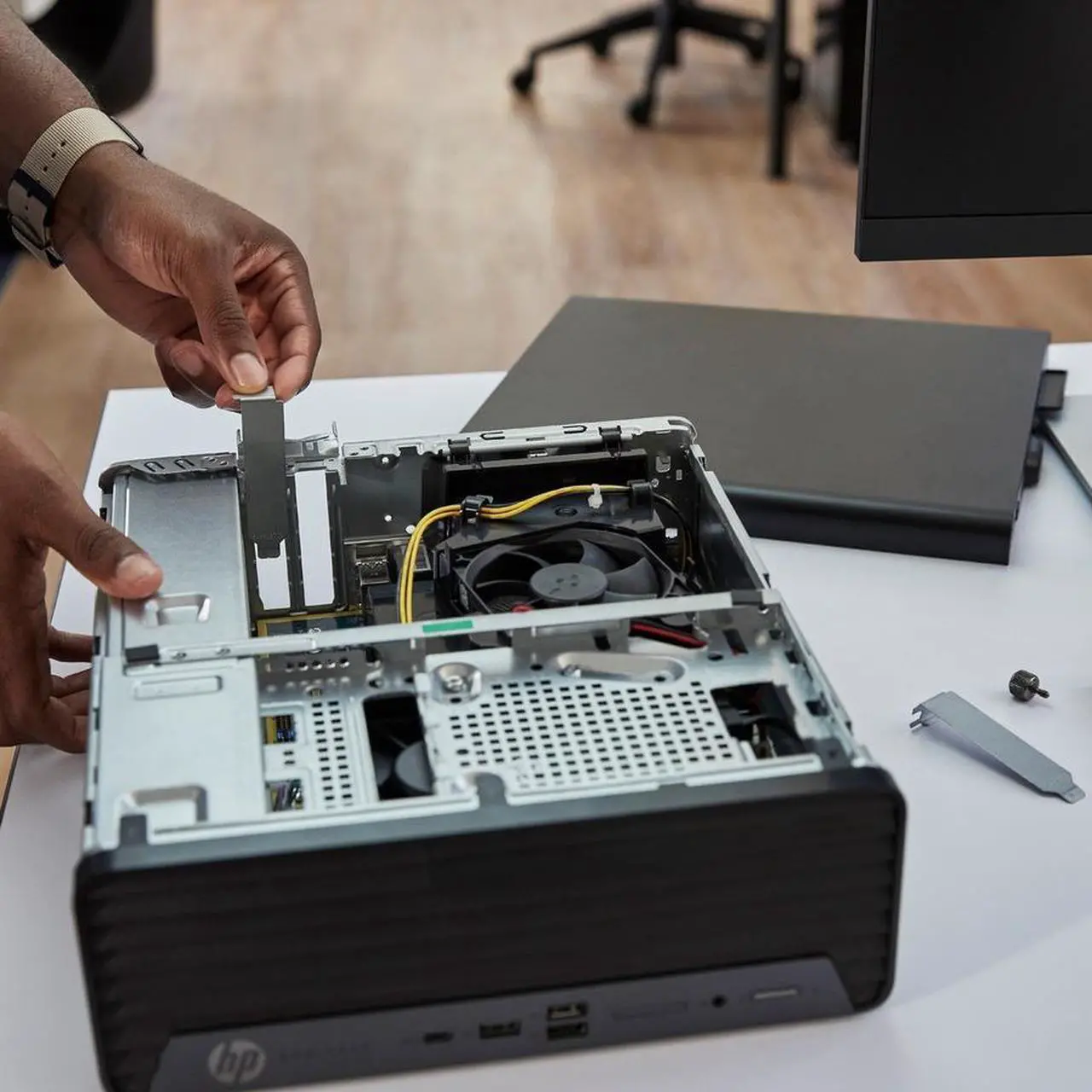 Alt view image 8 of 8 - HP Pro SFF 400 G9 Desktop Computer - Intel Core i5 12th Gen i5-12500 Hexa-core (6 Core) 3 GHz - 8 GB RAM DDR4 SDRAM - 256 GB M.2 PCI Express NVMe SSD - Small Form Factor - Intel Q670 Chip - Windows 11