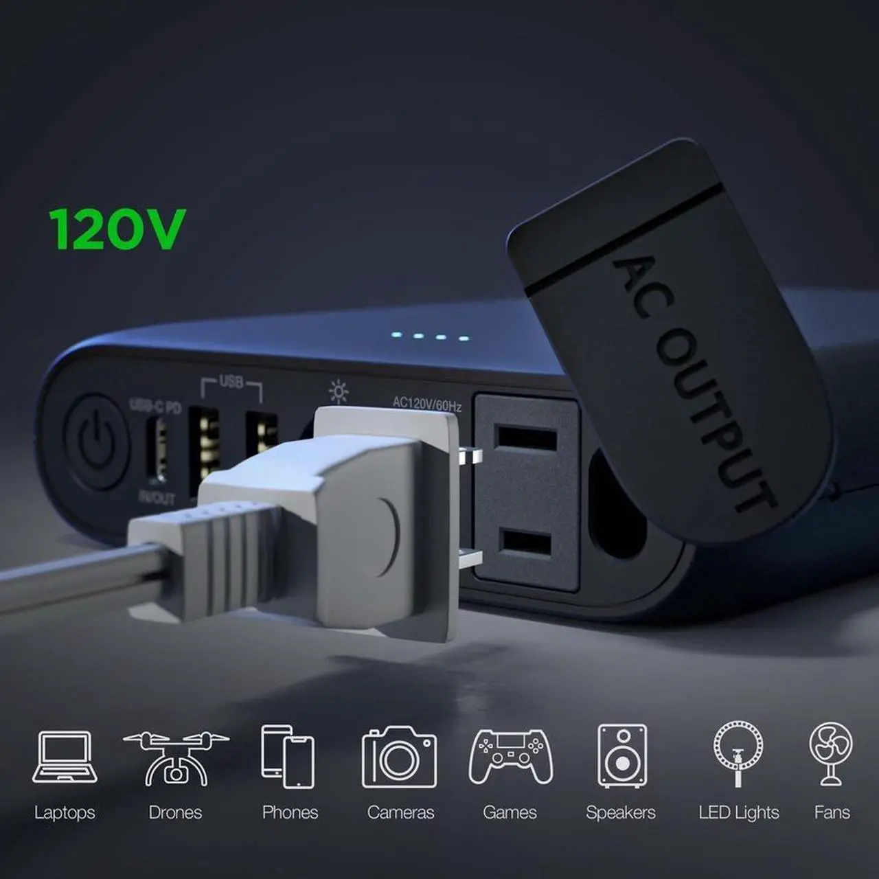 Alt view image 9 of 13 - Mobile Edge CORE Power 24,000mAh AC/USB Laptop Power Charger