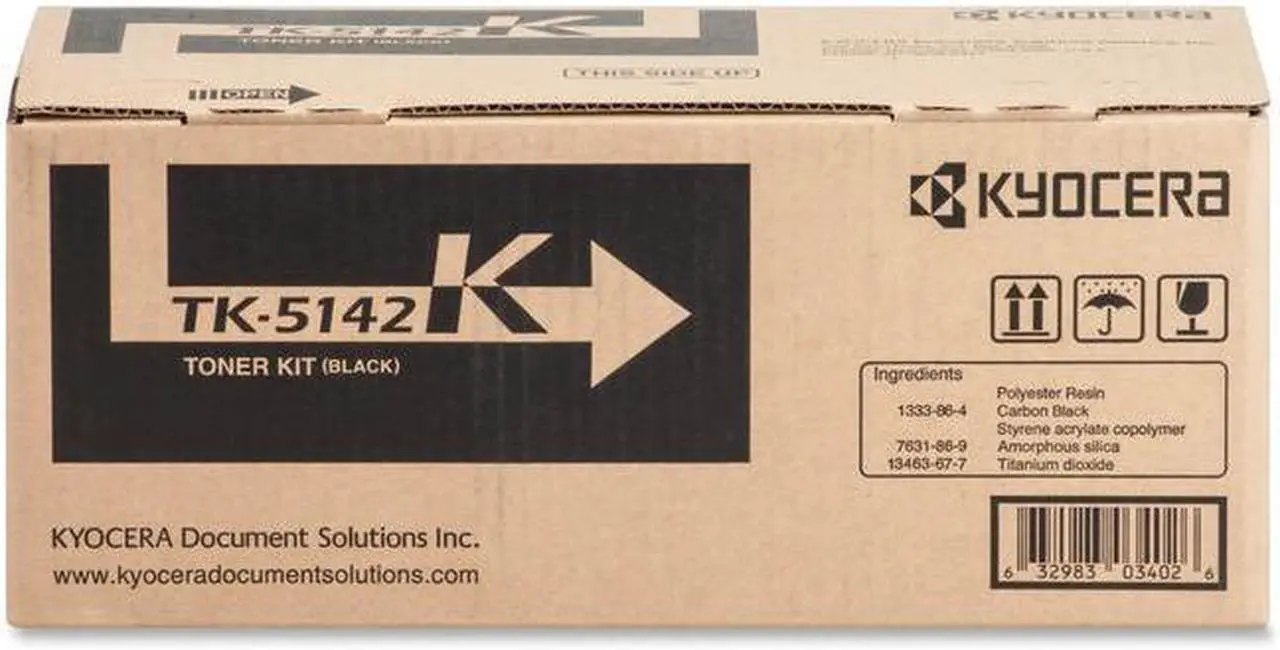 Alt view image 6 of 9 - Black Toner Cartridge for Kyocera TK-5142K ECOSYS M6530cdn, ECOSYS P6130cdn, Genuine Kyocera Brand