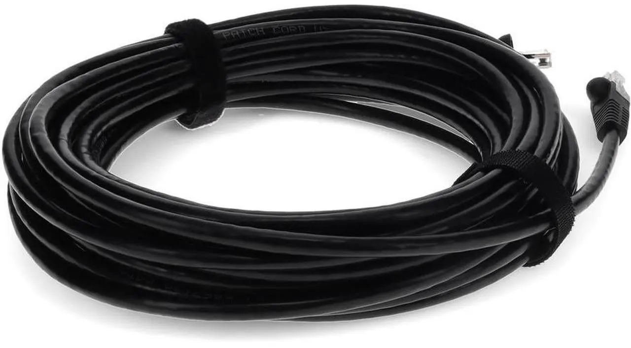 Alt view image 5 of 16 - AddOn Cat6 Straight UTP PVC Copper Patch Cable, 50ft - Black