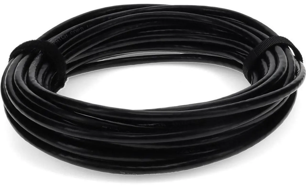 Alt view image 7 of 16 - AddOn Cat6 Straight UTP PVC Copper Patch Cable, 50ft - Black