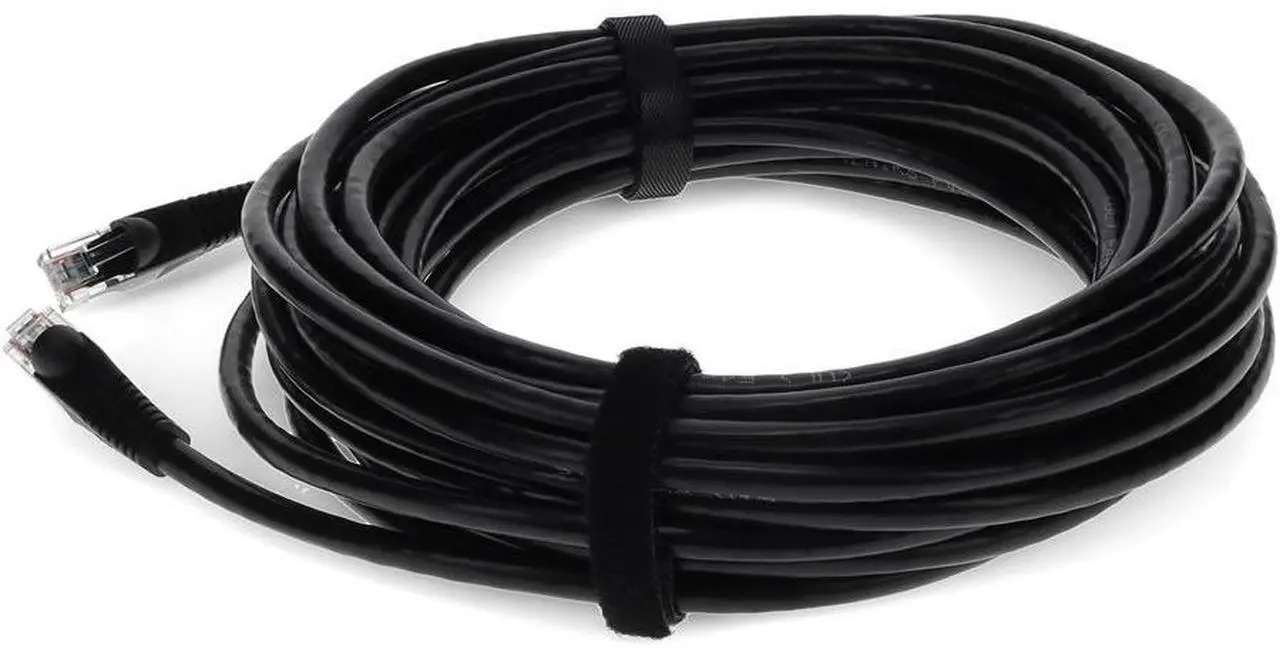 Alt view image 8 of 16 - AddOn Cat6 Straight UTP PVC Copper Patch Cable, 50ft - Black