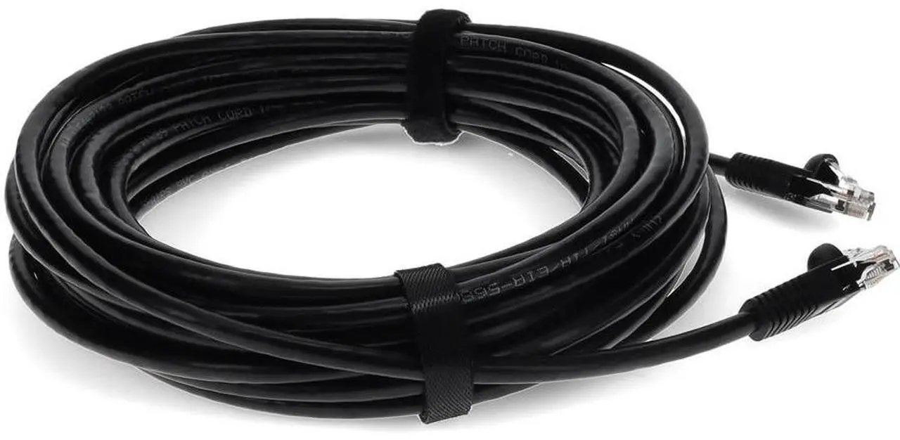 Alt view image 9 of 16 - AddOn Cat6 Straight UTP PVC Copper Patch Cable, 50ft - Black