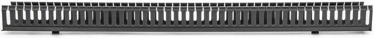 Alt view image 4 of 10 - Vertical Cable Organizer with Finger Ducts - 0U - 3 ft - Duct Panel - Black - 1 - 20U Rack Height - Steel, Plastic